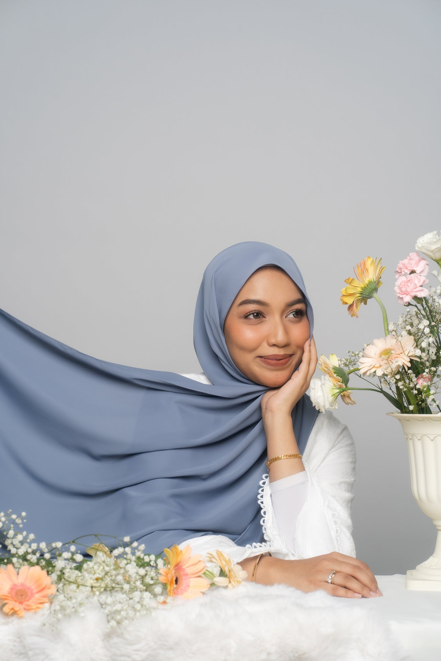 (DISPLAY PC) Medina Silk — Dusty Blue