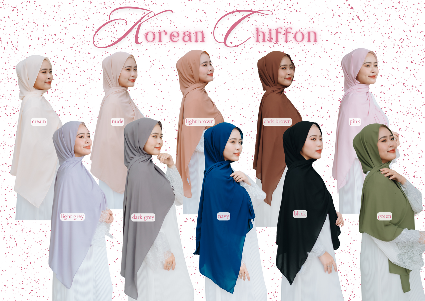(DISPLAY PC) Korean Chiffon - Light Brown