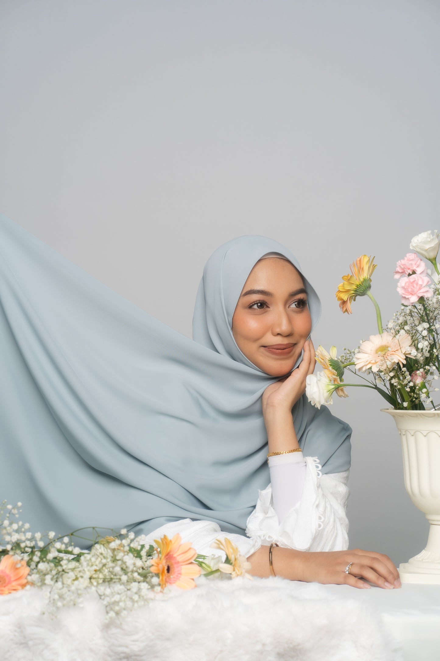 (DISPLAY PC) Medina Silk — Baby Blue