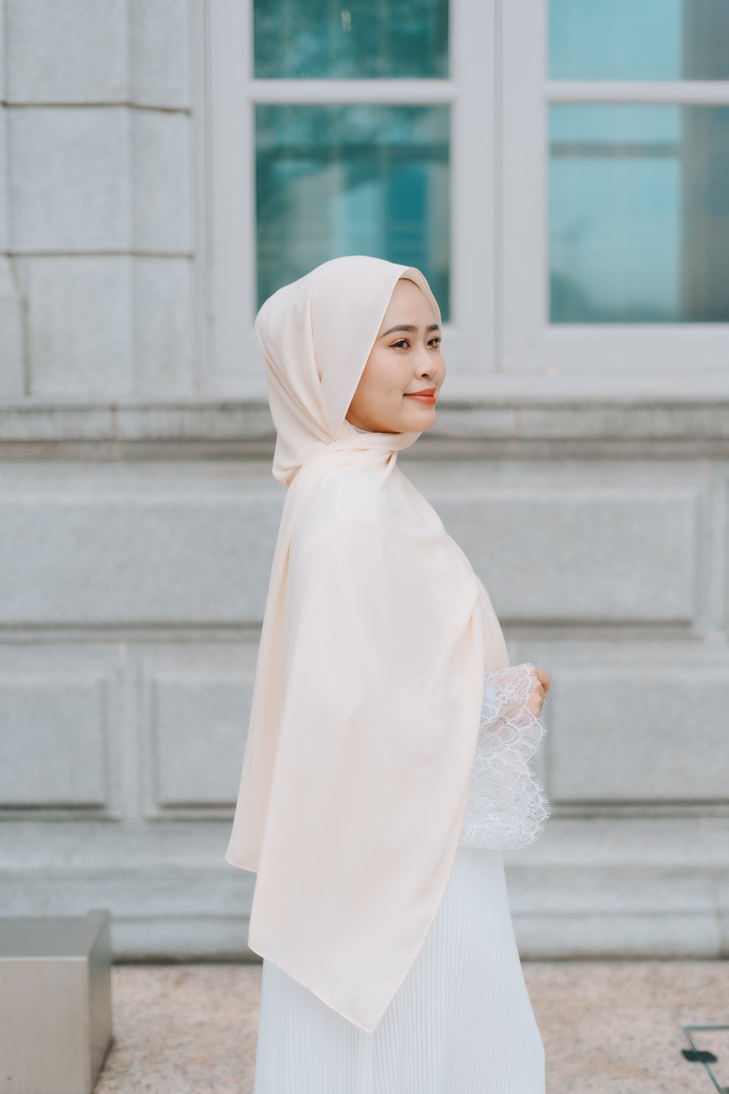 (DISPLAY PC) Korean Chiffon - Cream