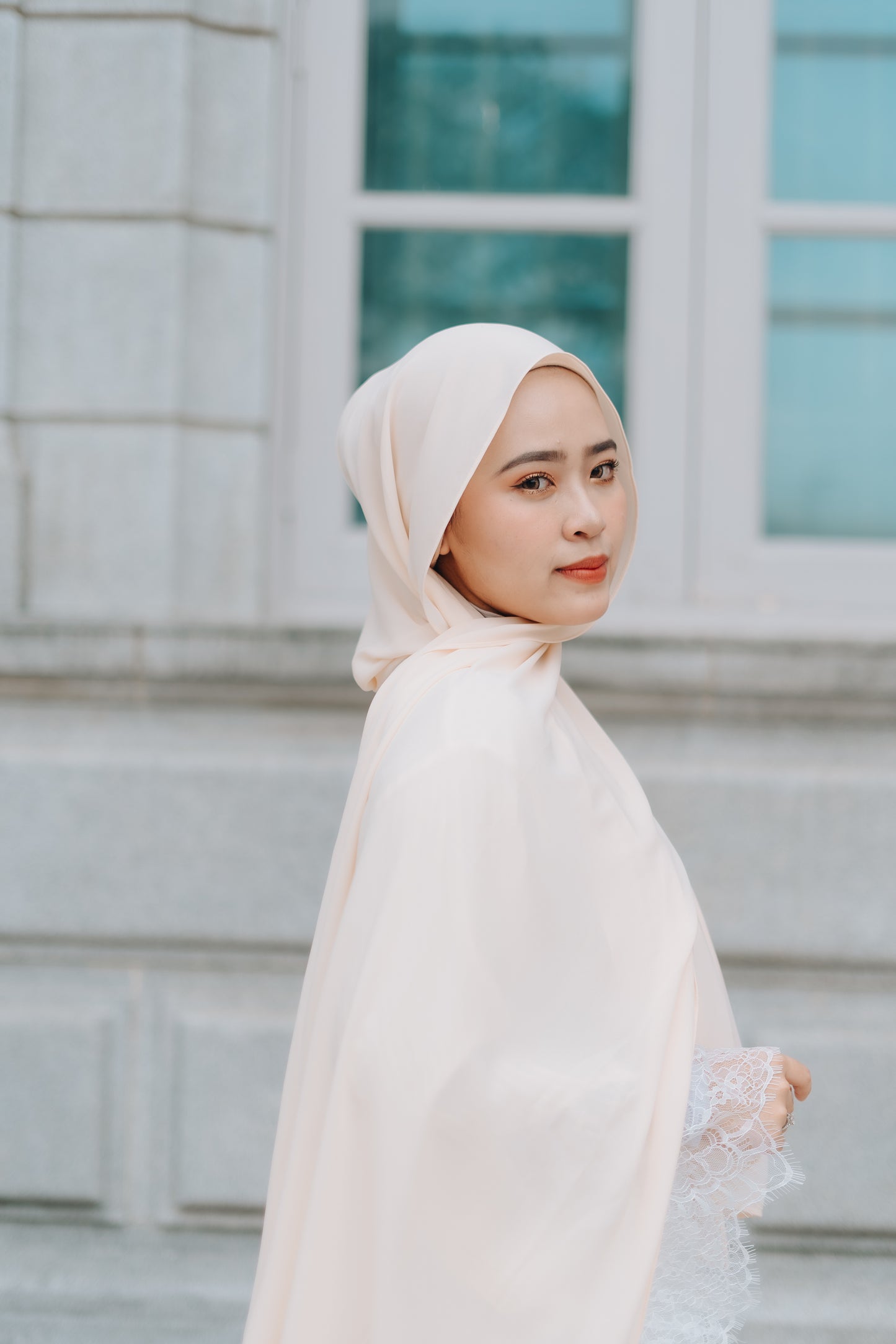 (DISPLAY PC) Korean Chiffon - Cream