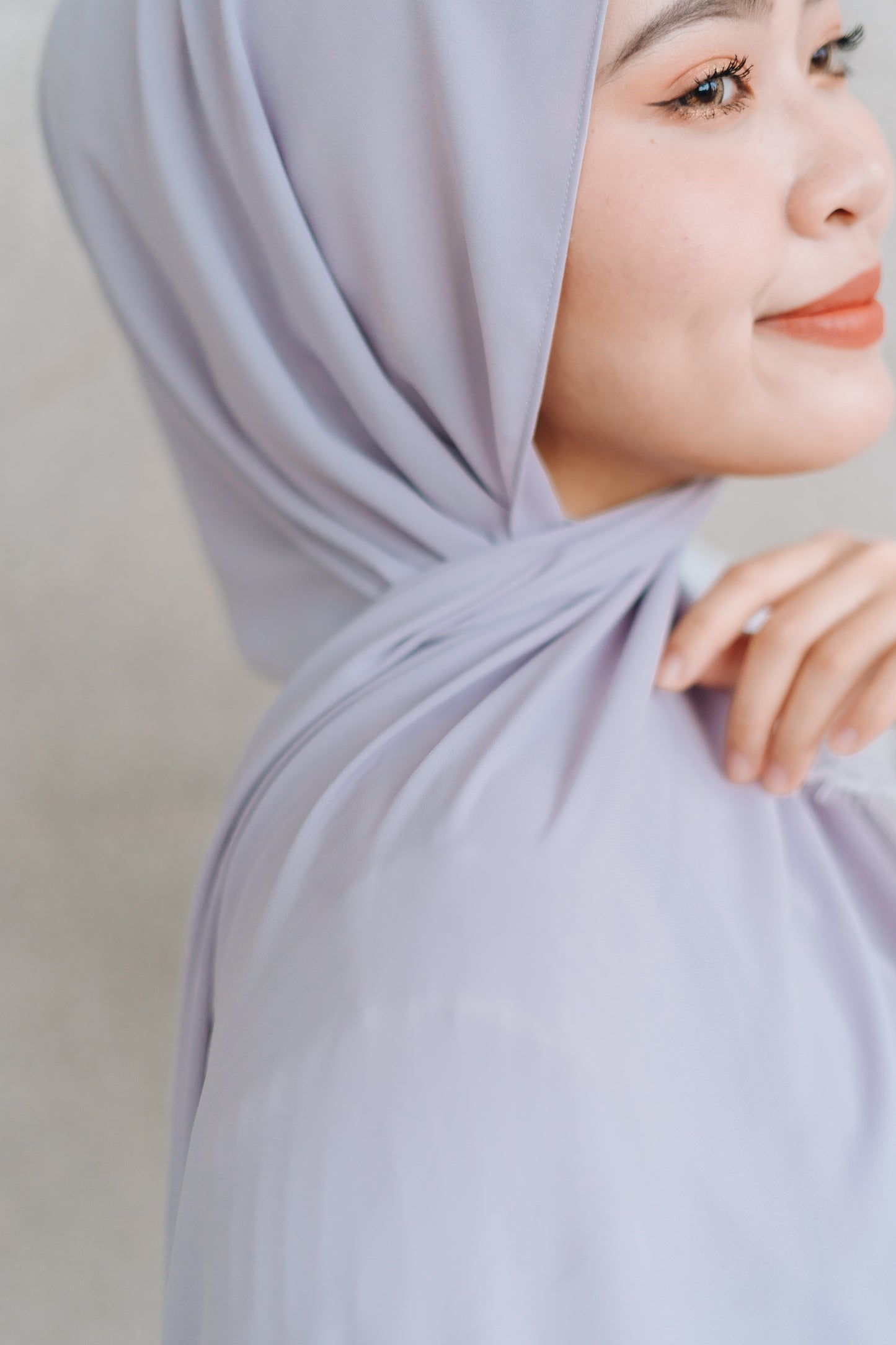 Korean Chiffon - Light Grey