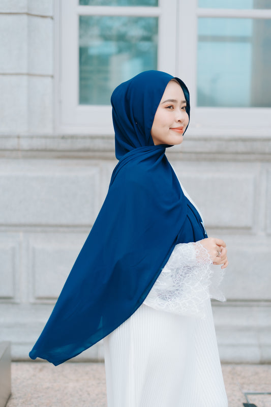 Korean Chiffon - Navy