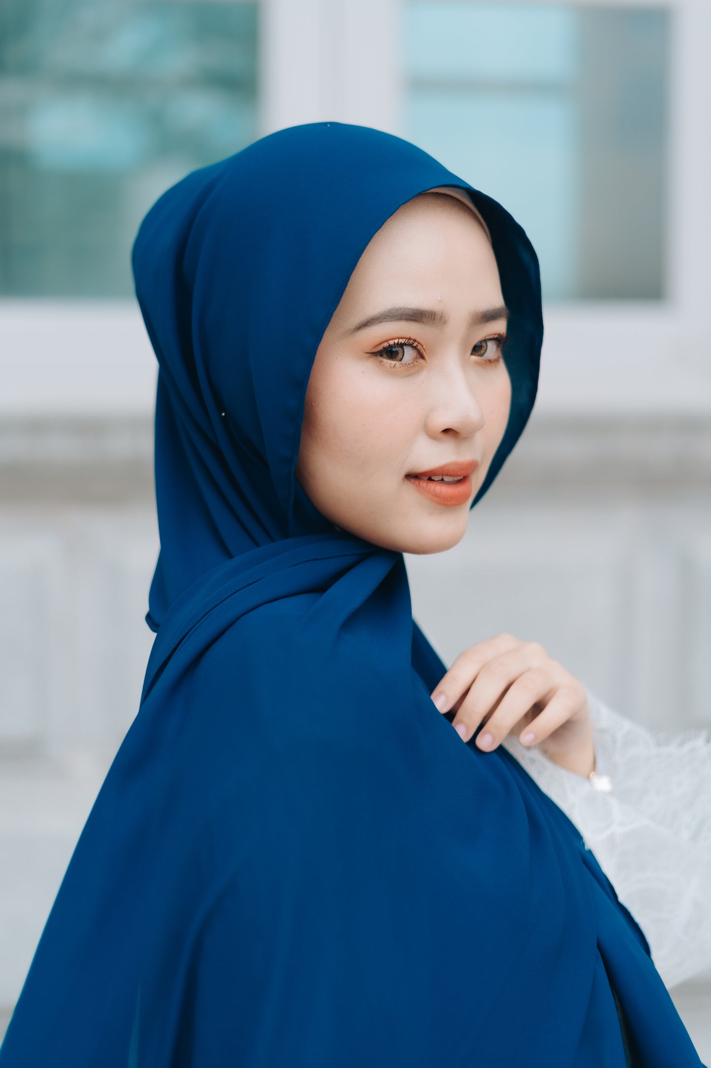 Korean Chiffon - Navy