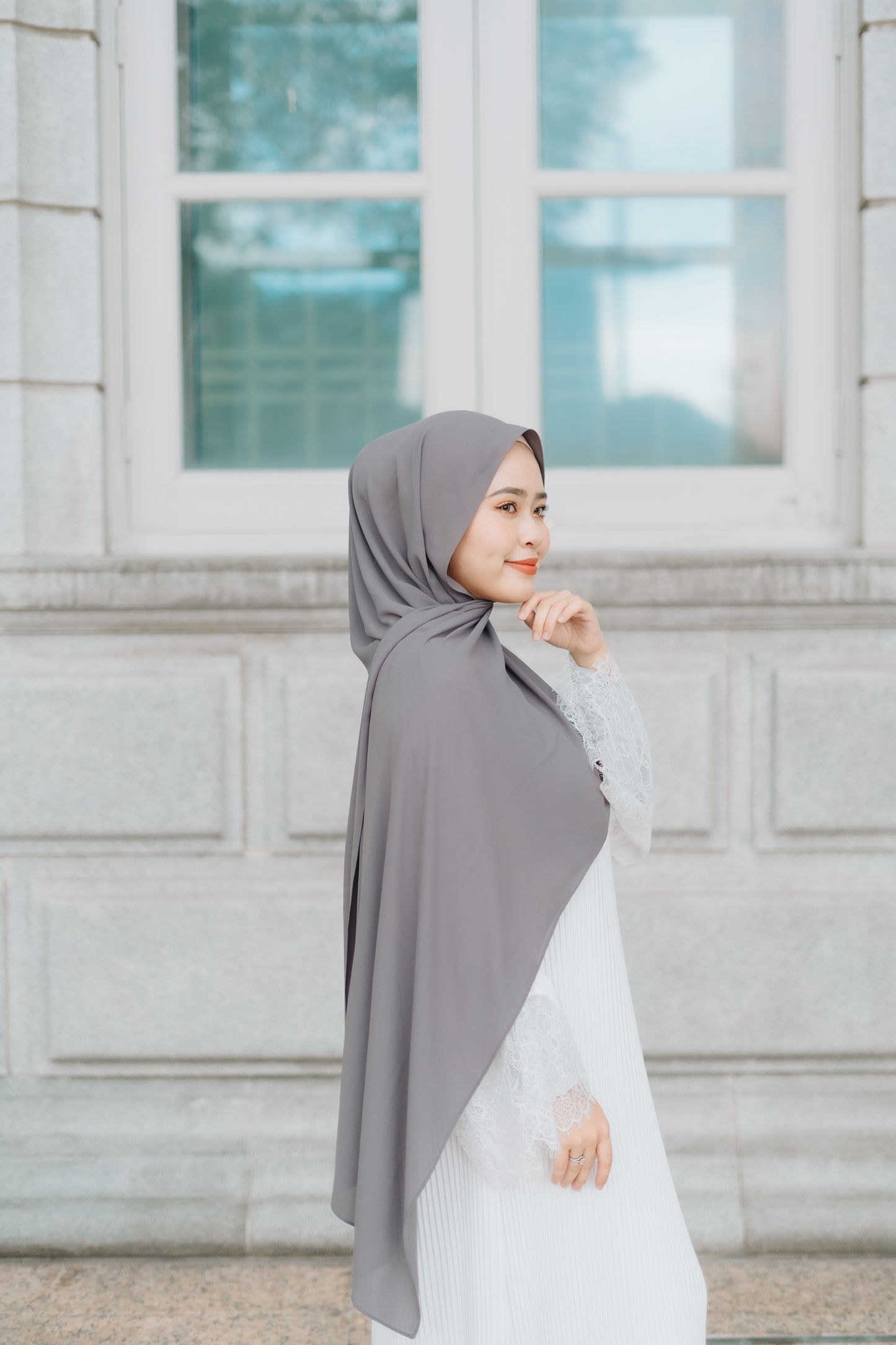 Korean Chiffon - Dark Grey