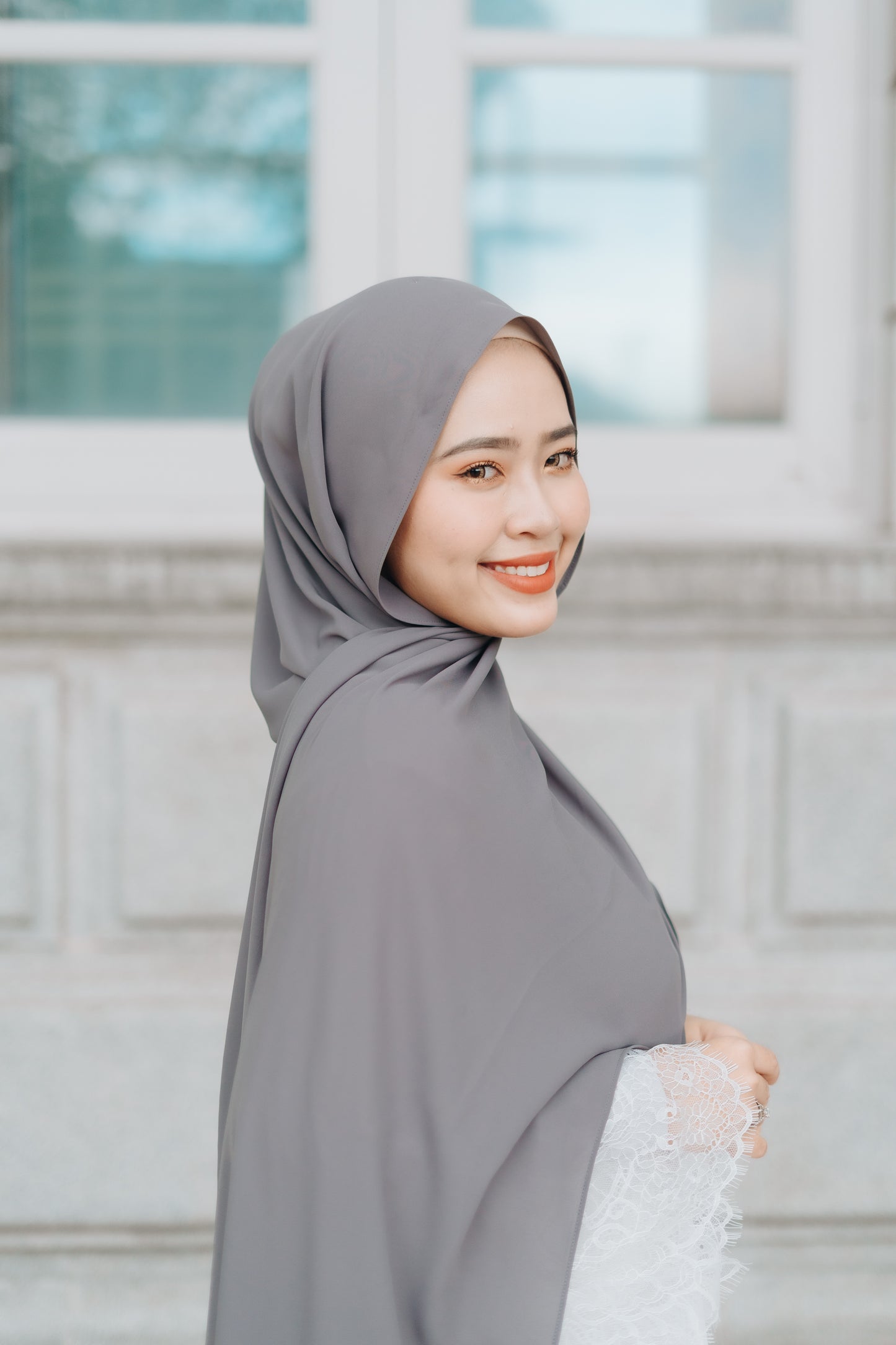 Korean Chiffon - Dark Grey