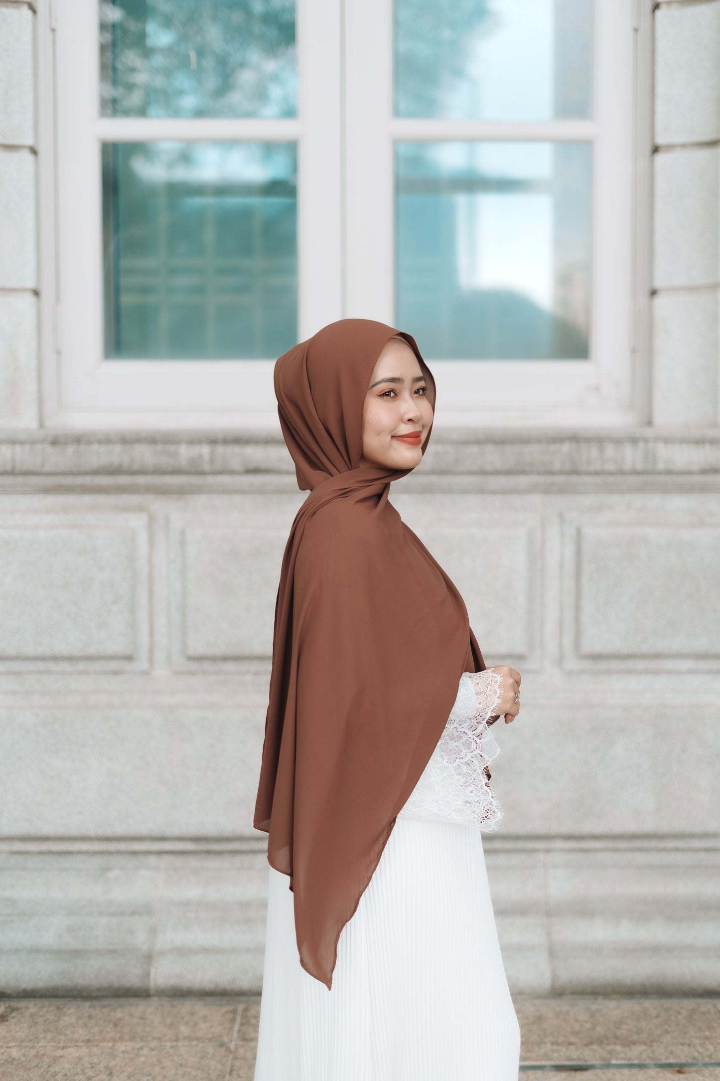 Korean Chiffon - Dark Brown