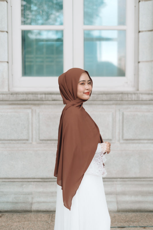 Korean Chiffon - Dark Brown