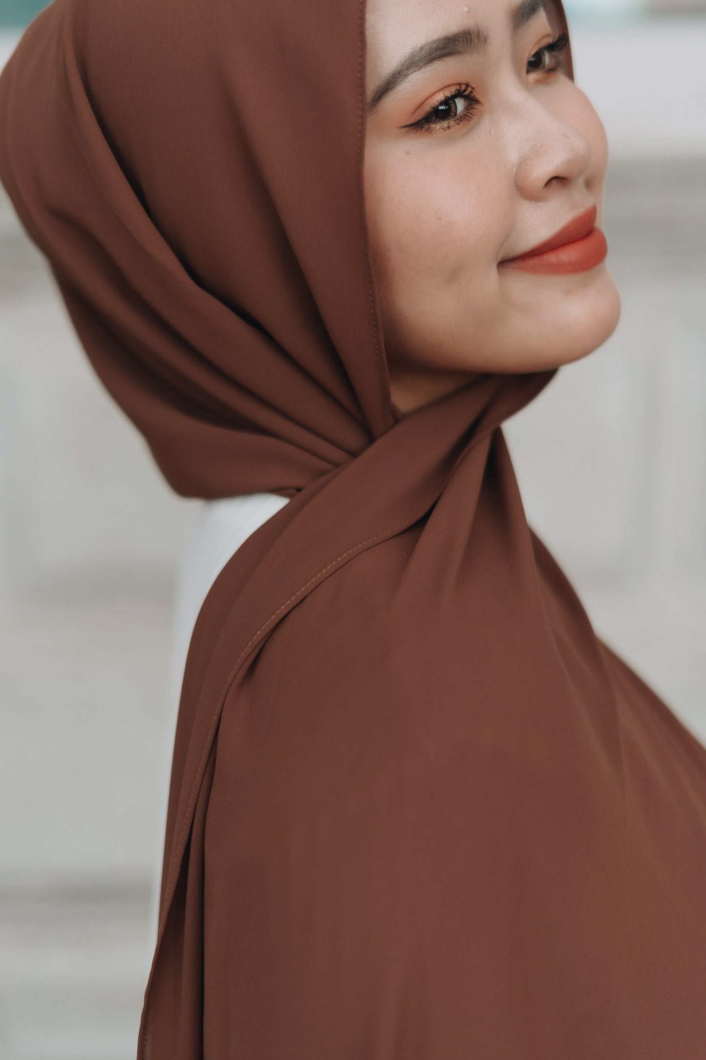 Korean Chiffon - Dark Brown