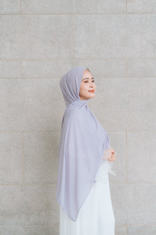 Korean Chiffon - Light Grey